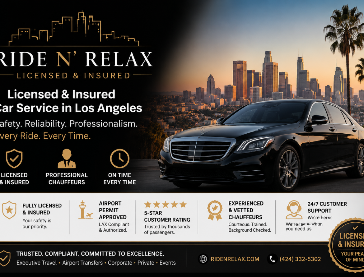 Ride N' Relax, premium luxury licesned & insured transportation