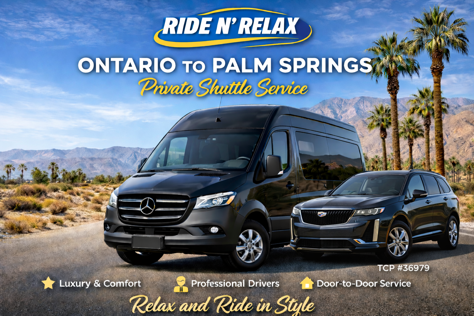 Ontario Palm Springs Private Shuttle Service
