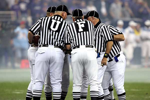 Referees at the 2023 College Football Playoff National Championshi