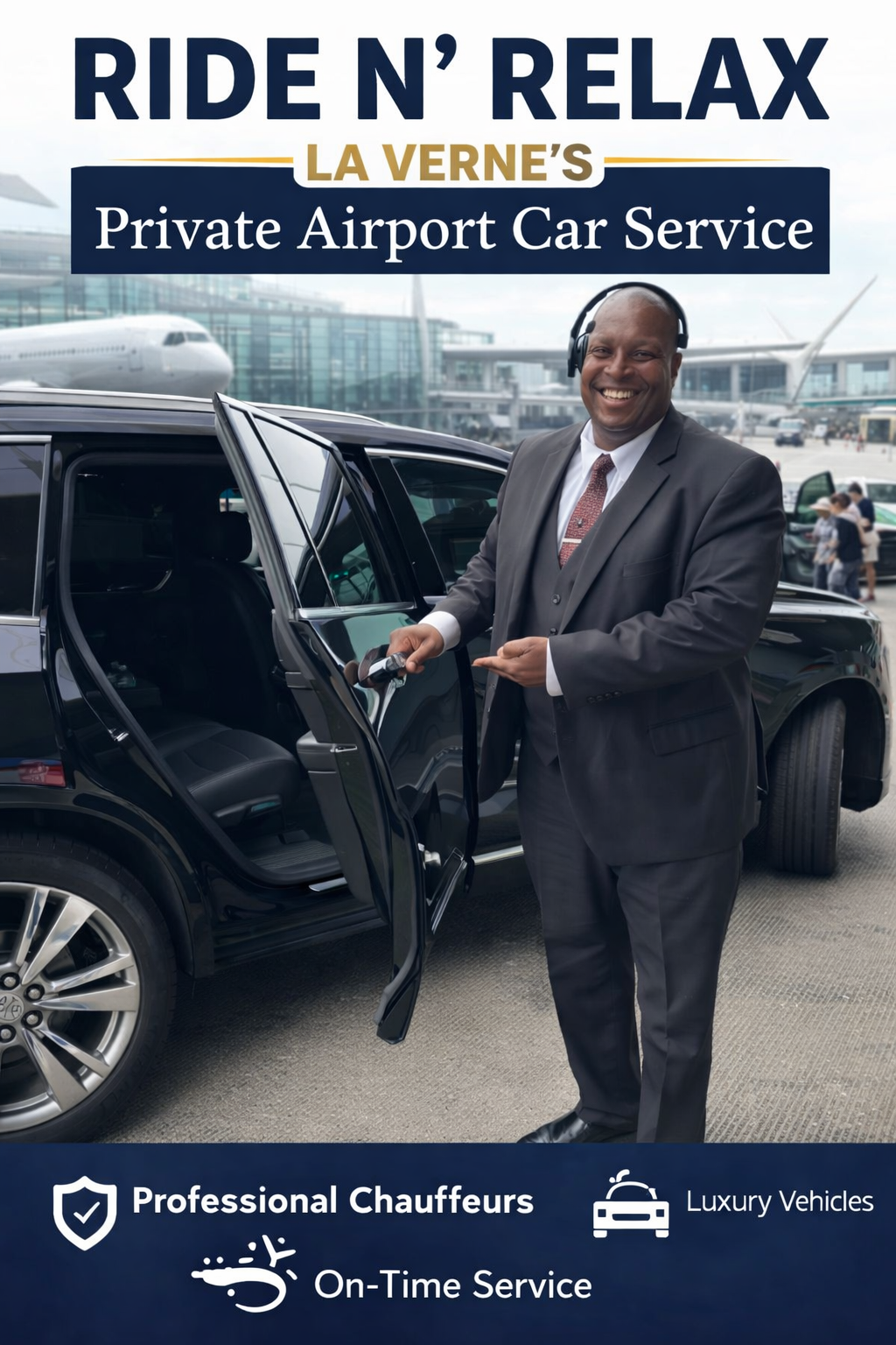 La Verne's private airport car service