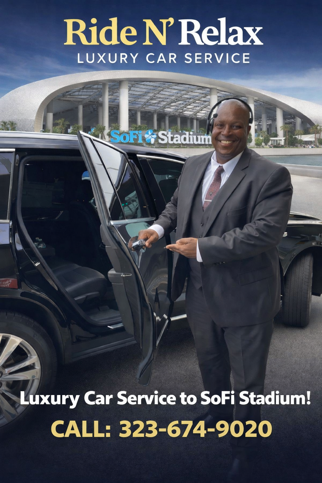 Luxury Car Service to SoFi Stadium