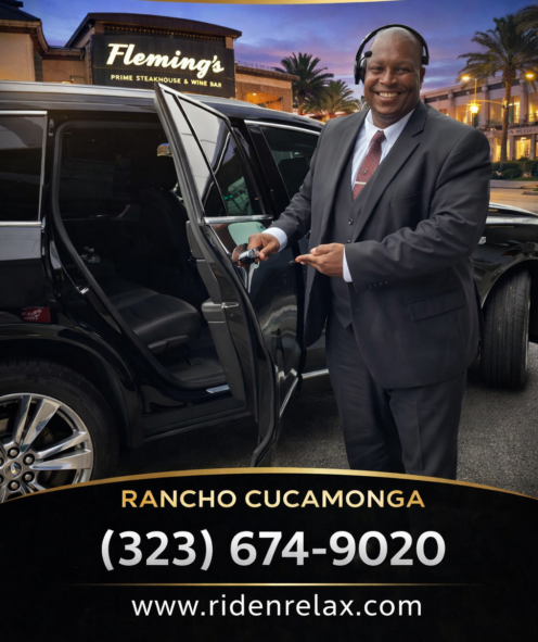 Patrick Paige, founder of Ride N' Relax, providing luxury black car and private limo service from Rancho Cucamonga to LA