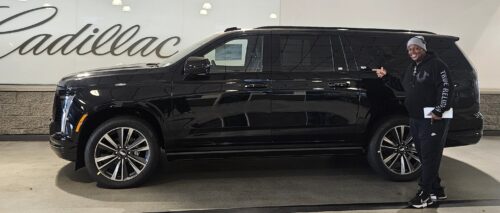 Patrick Paige with Cadillac Escalade Sport for Ride N’ Relax private transportation